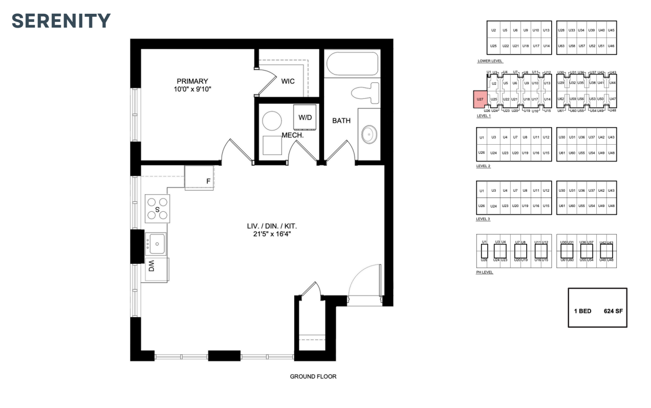 Serenity floor plan thumbnail