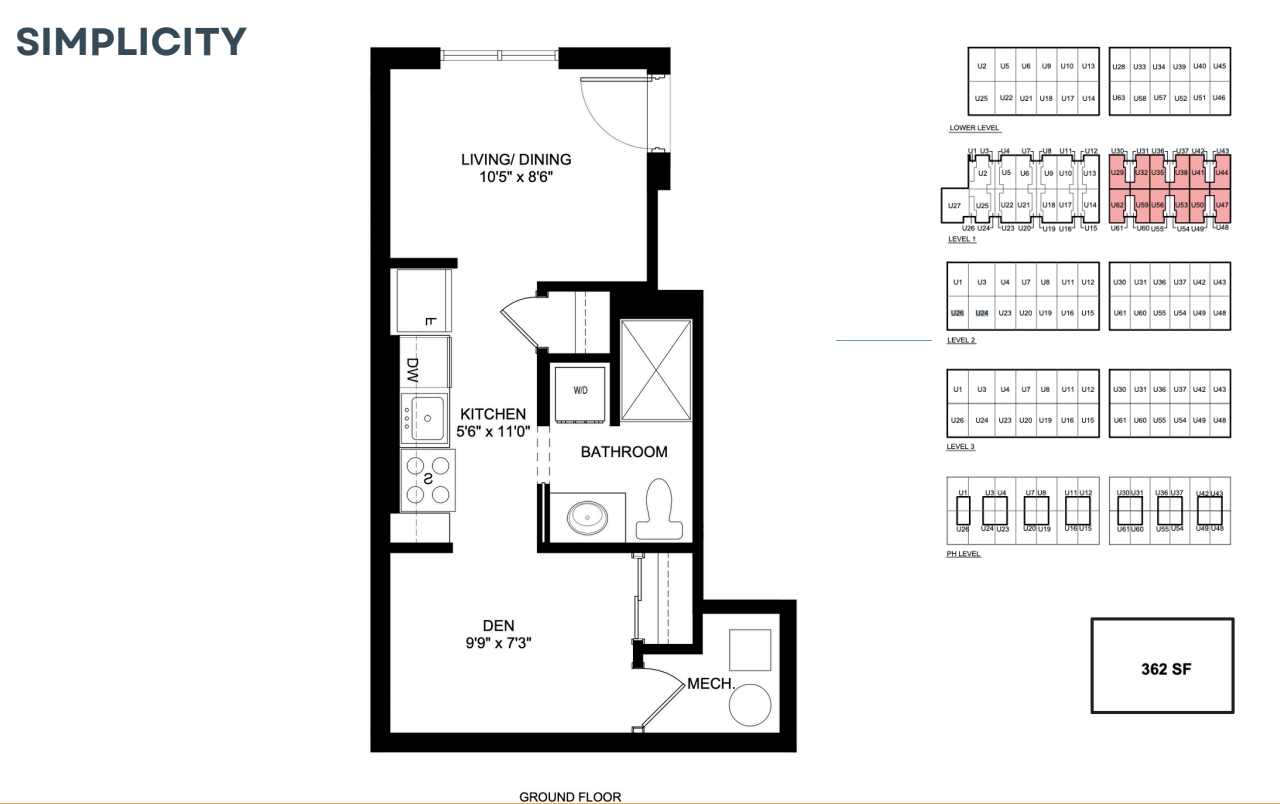 Simplicity floor plan thumbnail